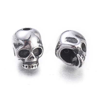Halloween 304 Stainless Steel Beads STAS-M274-099AS-1