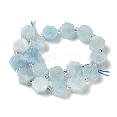 Natural Aquamarine Beads Strands G-P534-A08-01-1