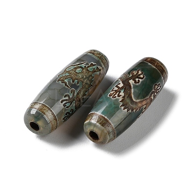 Tibetan Style dZi Beads TDZI-E004-10-1