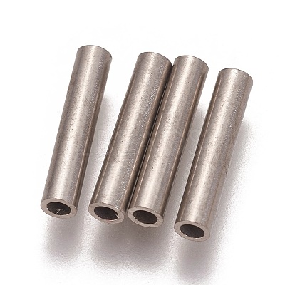 Tarnish Resistant 304 Stainless Steel Tube Beads STAS-L216-23F-P-1