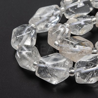 Natural Quartz Crystal Beads Strands G-C182-08-1