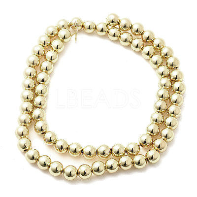 Electroplated Synthetic Magnetic Hematite Beads Strands X-G-L613-F01-01A-1