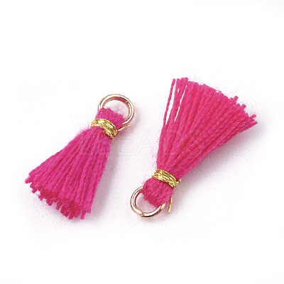 Polycotton(Polyester Cotton) Tassel Pendant Decorations X-FIND-S281-18-1
