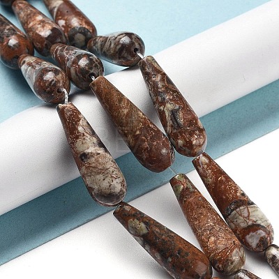 Natural Wealth Stone Jasper Beads Strands G-P528-H13-01-1