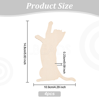 Unfinished Wooden Pieces WOOD-WH0002-32D-1