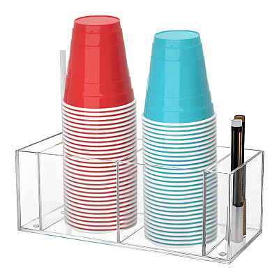 1Pc Acrylic Disposable Paper Cup Holders AJEW-BC0010-51-1