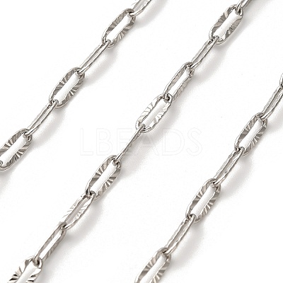 304 Stainless Steel Paperclip Chains CHS-A016-64P-A-1