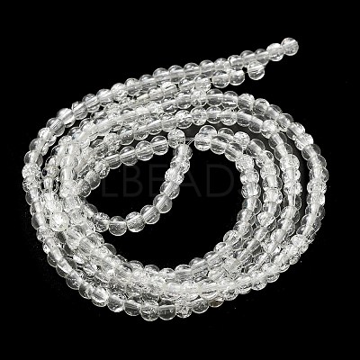 Spray Painted Crackle Glass Beads Strands CCG-Q001-4mm-01-1