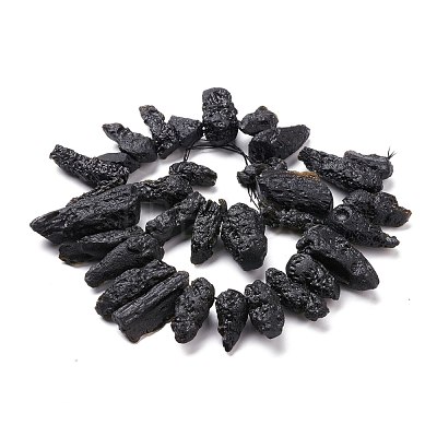 Natural Tektite Beads Strands G-K419-02C-1