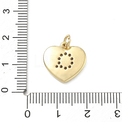 Brass Micro Pave Clear Cubic Zirconia Pendants KK-D229-01G-17-1