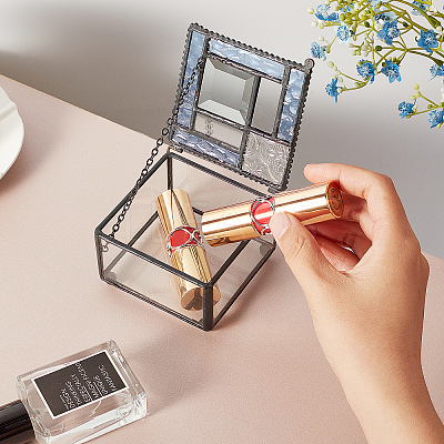 Tin Jewelry Box OBOX-WH0007-08-1