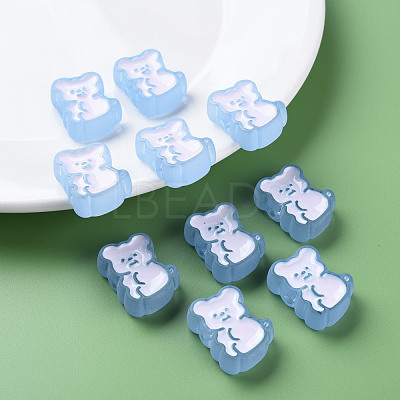 Transparent Acrylic Beads MACR-S374-07B-04-1