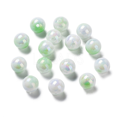 Two Tone Opaque Acrylic Beads SACR-P024-01B-W03-1