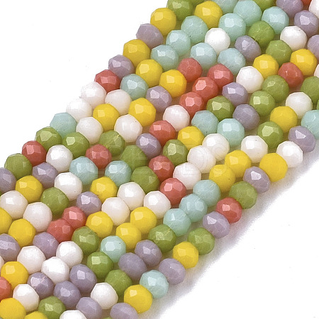 Opaque Glass Beads Strands GLAA-N041-005A-01-1
