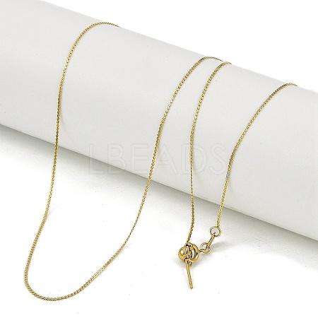 201 Stainless Steel Serpentine Chain Necklaces NJEW-H042-07G-01-1