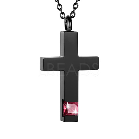 Cross Urn Ashes Pendant Necklace PW-WGBB57D-19-1