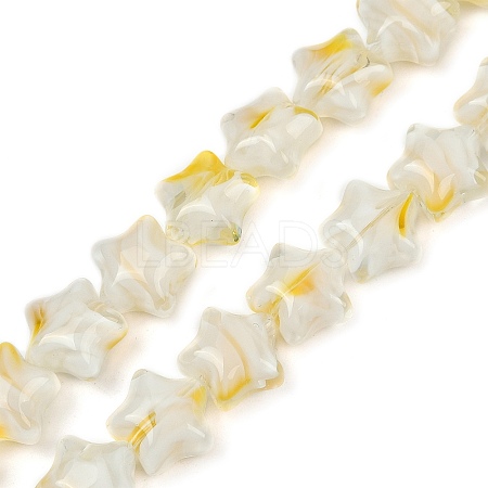 Handmade Millefiori Glass Beads Strands LAMP-H067-01A-1