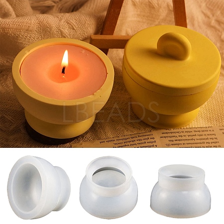 DIY Candle Silicone Molds AJEW-M228-13-1
