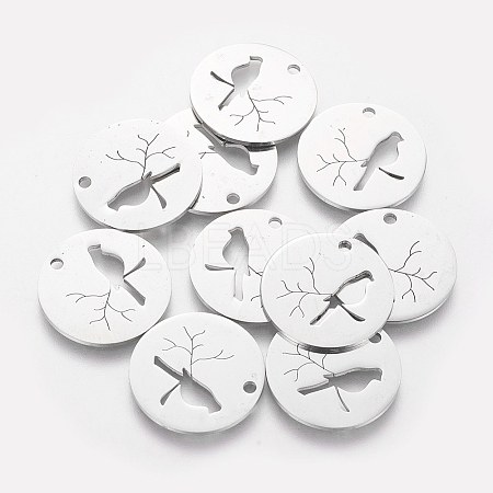 Non-Tarnish 304 Stainless Steel Pendants LS-STAS-Q201-T403-1