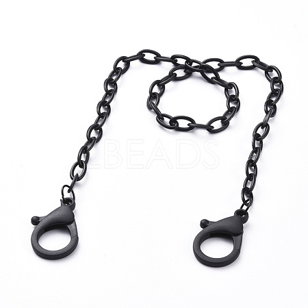 Personalized ABS Plastic Cable Chain Necklaces NJEW-JN02850-02-1