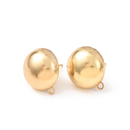 Brass Stud Earring Findings KK-G604-01G-08-1