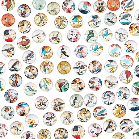 100Pcs Glass Cabochons GLAA-PH0001-16C-1