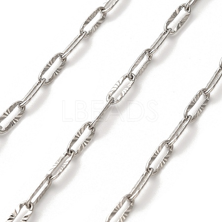 304 Stainless Steel Paperclip Chains CHS-A016-64P-A-1