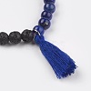 Natural Lapis Lazuli Stretch Bracelets BJEW-JB03948-03-2