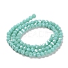 Electroplate Opaque Glass Beads Strands EGLA-A035-P4mm-A14-2