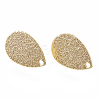Brass Stud Earring Findings KK-N186-62G-1