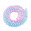 Gradient Color Baking Painted Glass Bead Strands X-DGLA-A039-T2mm-A06-3