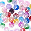 450Pcs 18 Colors Gradient Color Transparent Crackle Acrylic Beads MACR-CJ0001-15-3