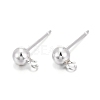 925 Sterling Silver Ear Stud Findings STER-K167-042D-S-1