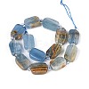Natural Blue Calcite Beads Strands G-C098-A33-01-2