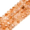 Heated Natural Citrine Beads Strands G-C259-A19-5x8mm-3