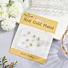 6Pcs Brass & Natural Pearl Heart Pendants KK-BBC0019-31-5