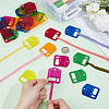 30Pcs 6 Colors Acrylic Floss Bobbin AJEW-FH0008-68-3