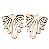 Undyed Wood Big Pendants WOOD-T008-27-2