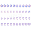 40Pcs 8 Styles K9 Glass Rhinestone Cabochons MRMJ-DC0001-02-1