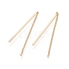 Brass Stud Earrings Finding KK-G436-12G-1