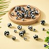 36Pcs 4 Styles Tibetan Style dZi 3-Eye Beads G-TA0002-68-5