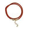 Nylon Milan Cord Necklace Making MAK-M028-01G-07-2