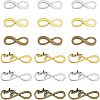 120Pcs 6 Styles Tibetan Style Alloy Infinity with Hope Connector Charms TIBE-FH0001-20-1