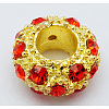 Alloy Rhinestone European Beads LS-CPDL-H997-7-1