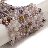 Natural Purple Rutilated Quartz Beads Strands G-A097-A09-05-2
