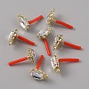 Alloy Rhinestone Stud Earrings FIND-WH0120-25C-01-1
