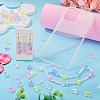 60Pcs UV Plating Transparent Acrylic Beads MACR-TADJ0001-07-5
