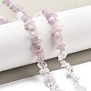 Natural Quartz Crystal & Kunzite Beads Strands G-L610-A25-01-2