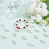 80Pcs Tibetan Style Alloy Bead Frame FIND-SC0011-46-4