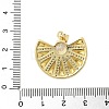 Brass Micro Pave Cubic Zirconia Pendants KK-P293-25B-G-3